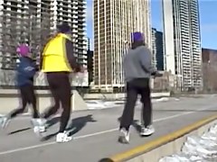 Marathoners are shaking their tight candid booties 08j