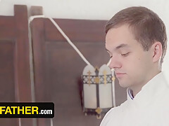 Marcus Rivers In Innocent teen 18+ Spreads His Bubble Butt And Takes The Priests Fat Dick