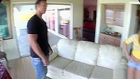 Marvelous busty latin Nikki Delano is sucking cock