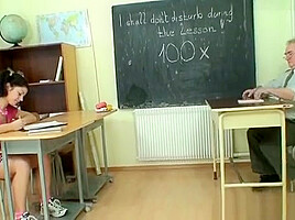 Marvelous teen 18+ Fucked Her Old Neighbour Instead Of His Wife