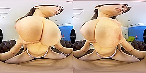 Massive Breasts & Lotion - Asian Big Tits Riding Titty Fucking