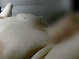 Masturbating with vibrator BBW redhead