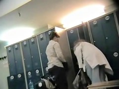 Mature woman rubbing cellulites body with the towel