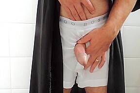 Me pissing on toilet in the morning