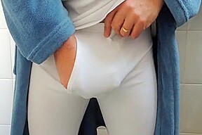 Me pissing on toilet in the morning