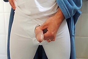 Me pissing on toilet in the morning