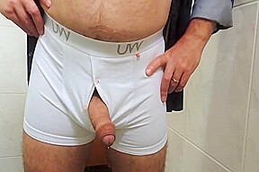 Me pissing on toilet in the morning
