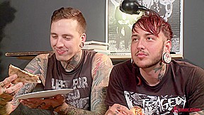Memphis Bradley & Israel Oka in Tattooed Punk Boys Wrestle For The Fuck - KinkMen