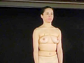 Micheline Torres makes her tits into a funny shape