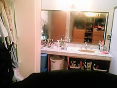 Milf caught after taking shower
