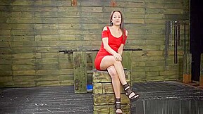 Mistress Guides Thick Strapon Into A Slave Girls Wet Slit