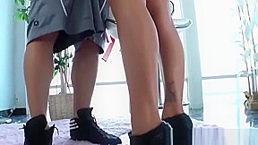 Mistress Plays with Slaves Cum