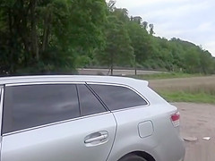 More public flashing and public sex with hot wife Marion