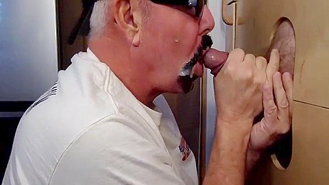 Moustache Mature Gay Sucks Gloryhole Rod Till Cum In Mouth