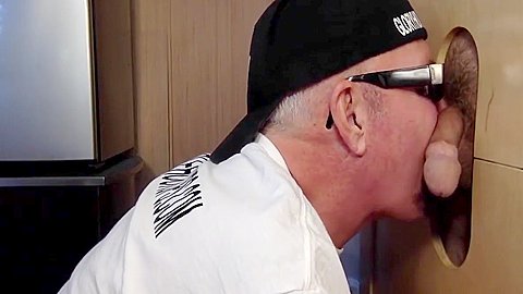 Moustache Mature Gay Sucks Gloryhole Rod Till Cum In Mouth