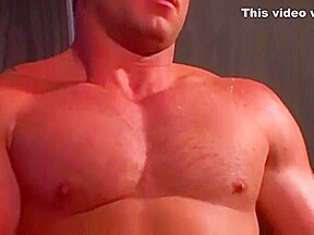 Muscular Blonde Dances and Masturbates for You