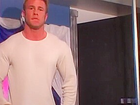 Muscular Blonde Dances and Masturbates for You