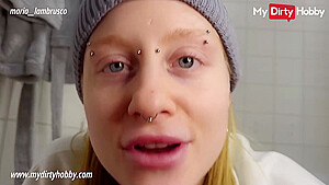 My Dirty Hobby - Blonde babe masturbating in the bathroom