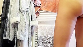My wife after shower close up January 2019