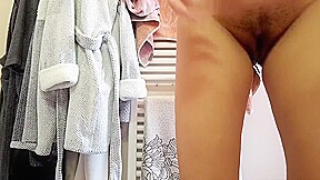 My wife after shower close up January 2019