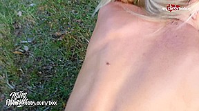 MyDirtyHobby - German MILF blows twice and creampied outdoors