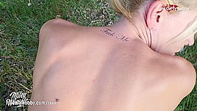MyDirtyHobby - German MILF blows twice and creampied outdoors