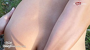 MyDirtyHobby - German MILF blows twice and creampied outdoors