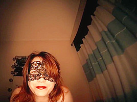 NO HANDS DEEPTHROAT BLOWJOB PULSATING CIM CUM SWALLOW : Ginger Redhead Milf