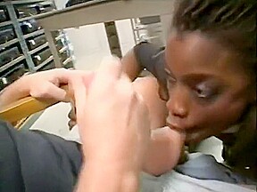 Nasty black girl invites three white guys to bring her sexual fantasies to fruition