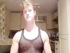 Nathan flexing nude