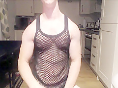 Nathan flexing nude