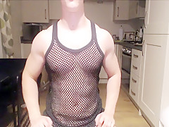 Nathan flexing nude