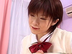Naughty Asian Kasumi Uehara blowjob and tittie fuck