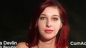 Naughty Honey Gets Cumshot On Her Face Swallowing All T