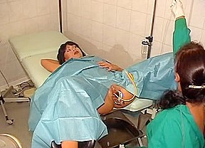Naughty gyno dildoing cunts of his patients
