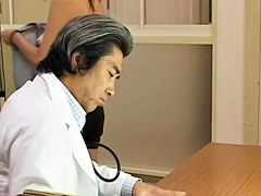 Naughty nurse and her fake dong in hardcore Gyno exam video