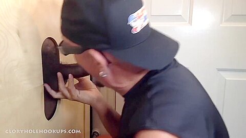 New Guy Discovers Gloryhole Pleasure
