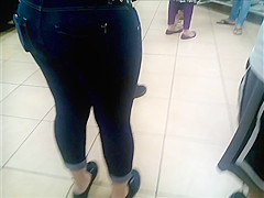 Nice ass in line