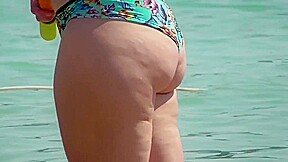 Nice ass on the beach