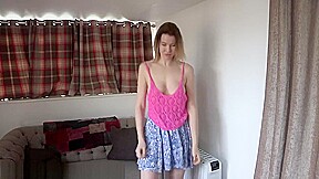 Nicky Phillips Dancing Braless in A Pink Tank Top
