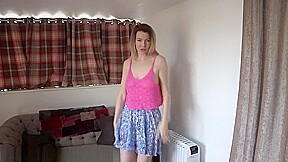 Nicky Phillips Dancing Braless in A Pink Tank Top
