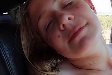 Not Step mom Masturbates In Car
