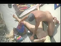 Nude Beach - Mature Play & Fuck on the Rocks