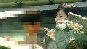 Nude Japanese college girl at the Spa