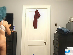 Nude Nurse Puts On Scrubs After A Shower Saggy Tits Bush