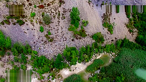 Nude beach sex, video taken by a drone