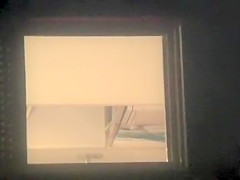 Nude girl spied from the window