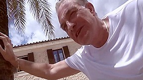 Old & young wild outdoor sex