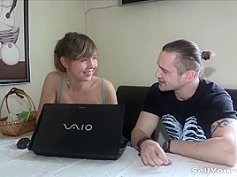 Olga in Fuck a stranger and get a TV