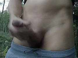 Outdoor Cum Cumshot after Work
